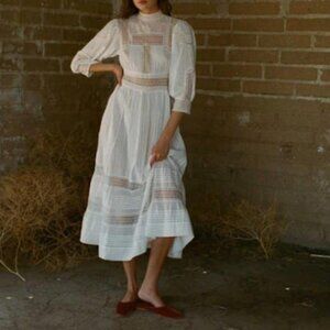 Doen Magnolia white lace dress Small